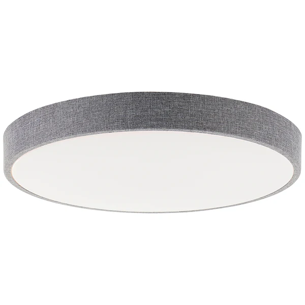LED-Deckenleuchten Filiz - Mischgewebe / Eisen - 1-flammig - Grau - Durchmesser: 49 cm - Image 6
