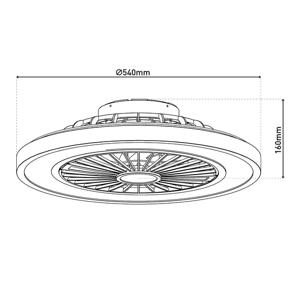 LED-Deckenventilator Arioso - Acrylglas / Eisen - 3-flammig - Image 19