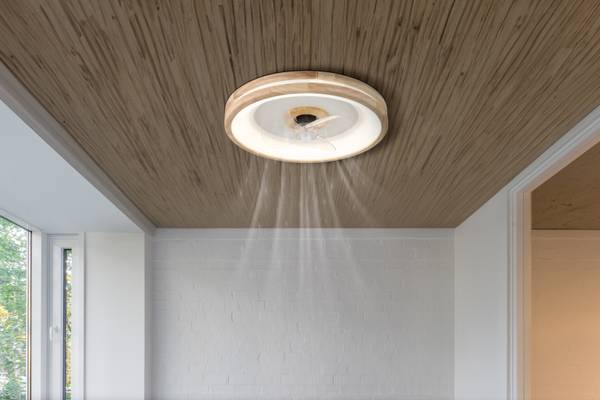 LED-Deckenventilator Gatian Typ A - Acrylglas / Eisen - 1-flammig - Image 2