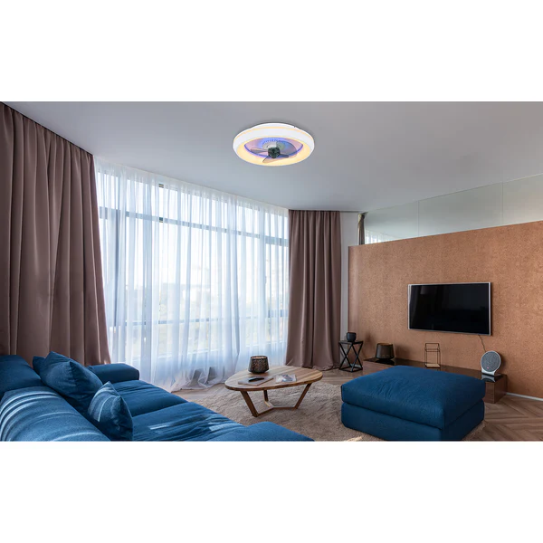 LED-Deckenventilator Joey Typ B - Acrylglas / Eisen - 1-flammig - Image 2