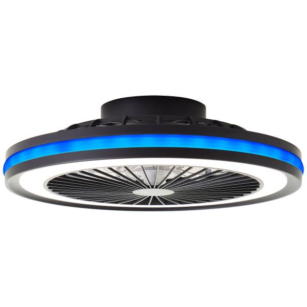 LED-Deckenventilator Palmero - Eisen / Kunststoff - Schwarz - 1-flammig - Image 11