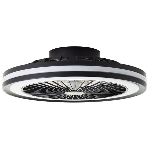LED-Deckenventilator Palmero - Eisen / Kunststoff - Schwarz - 1-flammig - Image 6