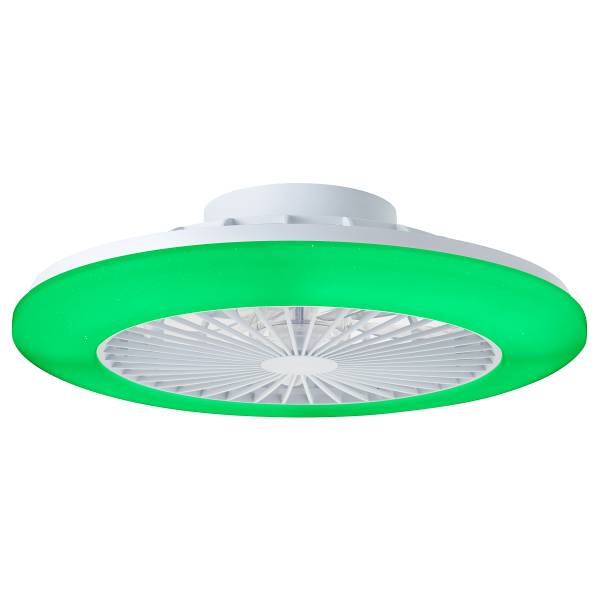 LED-Deckenventilator Salerno - Eisen / Kiefer - Schwarz - 1-flammig - Weiß - Image 12