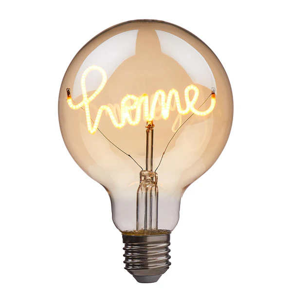 LED-Glühbirne BRIGHT LIGHT Home - Glas - Beige