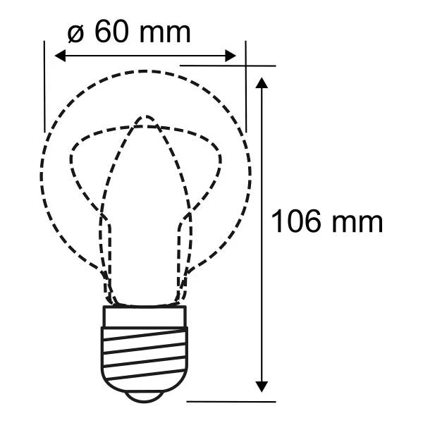 LED-Glühbirne Eco-Line 5W - Klarglas - Durchscheinend - 1er Set - Warmweiß - Image 4