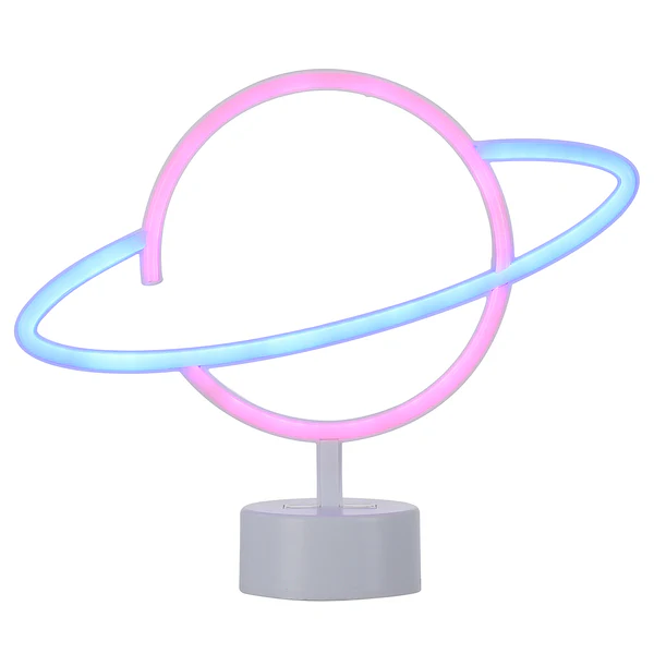 LED-Kinderzimmerleuchte Neon-Saturn - Polyester PVC - 1-flammig - Image 5