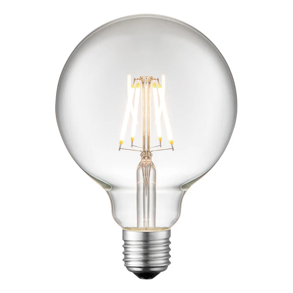 LED-Leuchtmittel DIY XIV - Klarglas / Eisen - 1-flammig