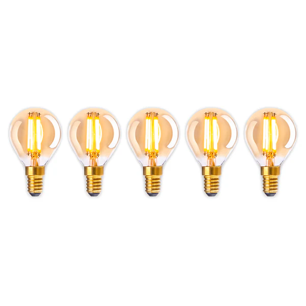 LED-Leuchtmittel Wales (5er-Set) - Klarglas / Eisen - 5-flammig