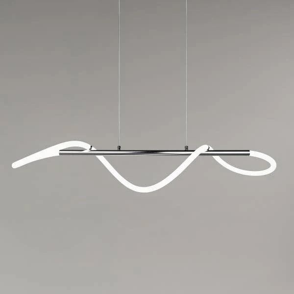 LED-Pendelleuchte Argos - Eisen - Silber - 1-flammig