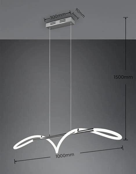 LED-Pendelleuchte Argos - Eisen - Silber - 1-flammig - Image 11
