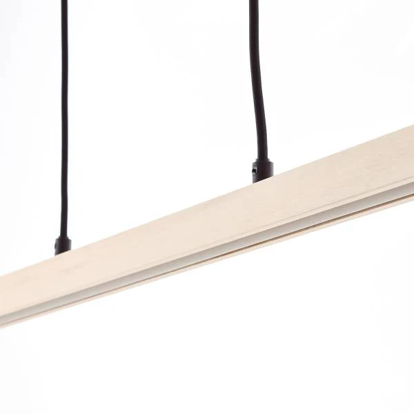 LED-Pendelleuchte Arion - Kiefer Teilmassiv / Stahl - 1-flammig - Image 5