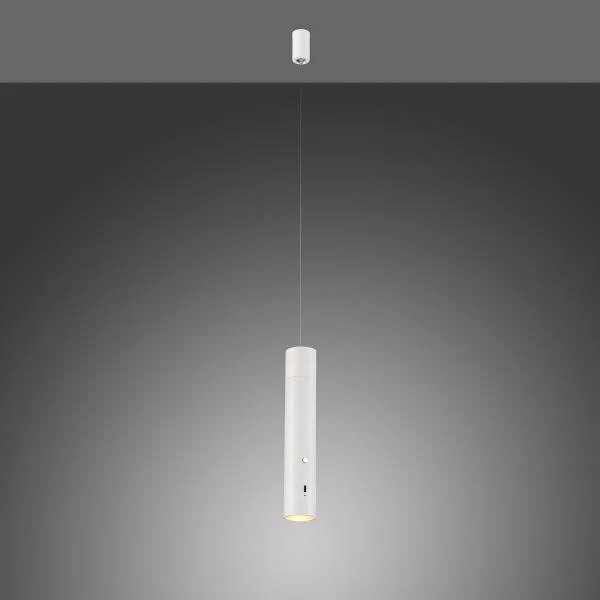 LED-Pendelleuchte Attach - Polycarbonat - 1-flammig - Weiß - Image 5