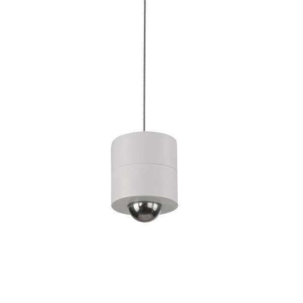 LED-Pendelleuchte Attach - Polycarbonat - 1-flammig - Weiß - Image 8