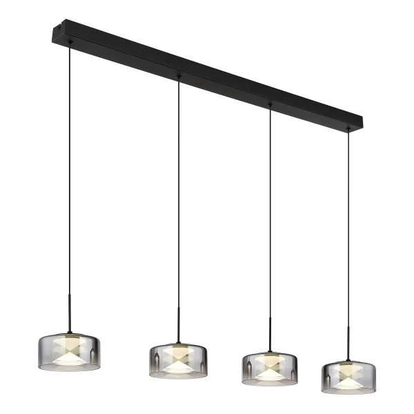 LED-Pendelleuchte Belinda - Rauchglas / Eisen - Image 3