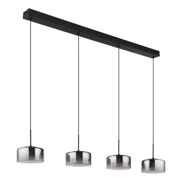 LED-Pendelleuchte Belinda - Rauchglas / Eisen - Image 4