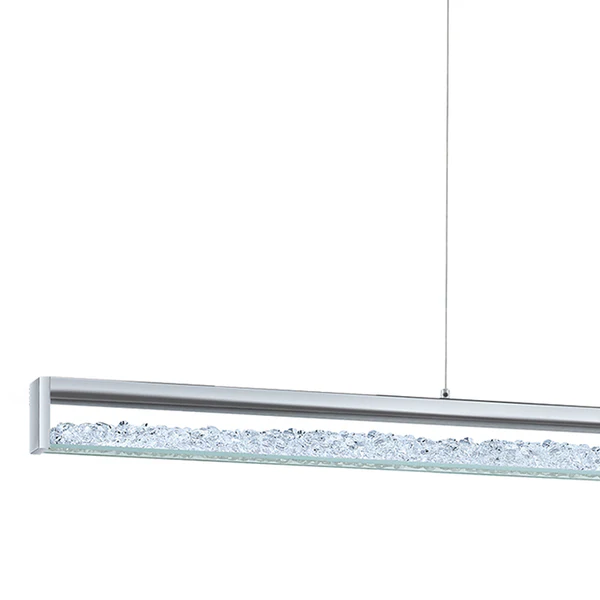 LED-Pendelleuchte Cardito - Kristallglas / Aluminium - 1-flammig - Image 2