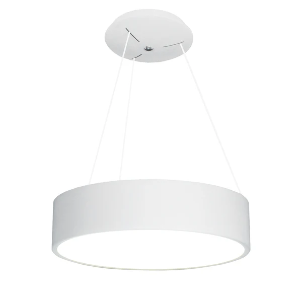LED-Pendelleuchte Carla - Acrylglas / Edelstahl - 1-flammig - Weiß - Durchmesser: 45 cm - Image 5