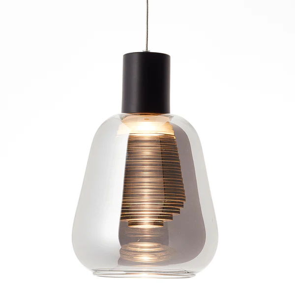 LED-Pendelleuchte Carlson I - Rauchglas / Aluminium - 1-flammig - Image 4
