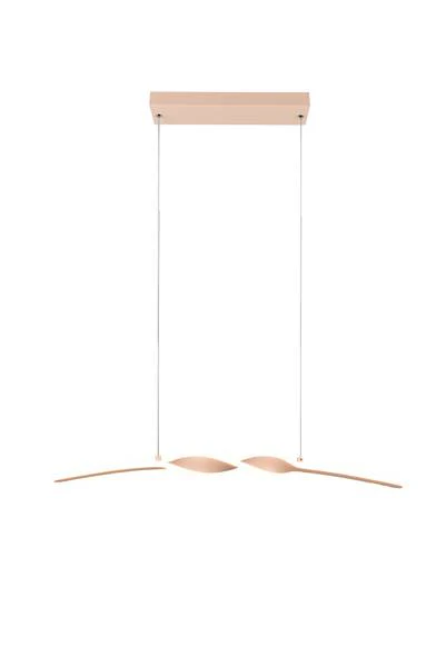 LED-Pendelleuchte Ginko - Eisen / Silikon - 1-flammig - Beige - Image 3