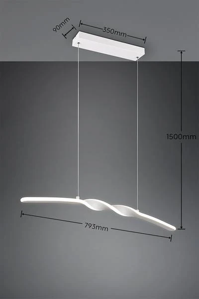 LED-Pendelleuchte Ginko - Eisen / Silikon - 1-flammig - Weiß - Image 11