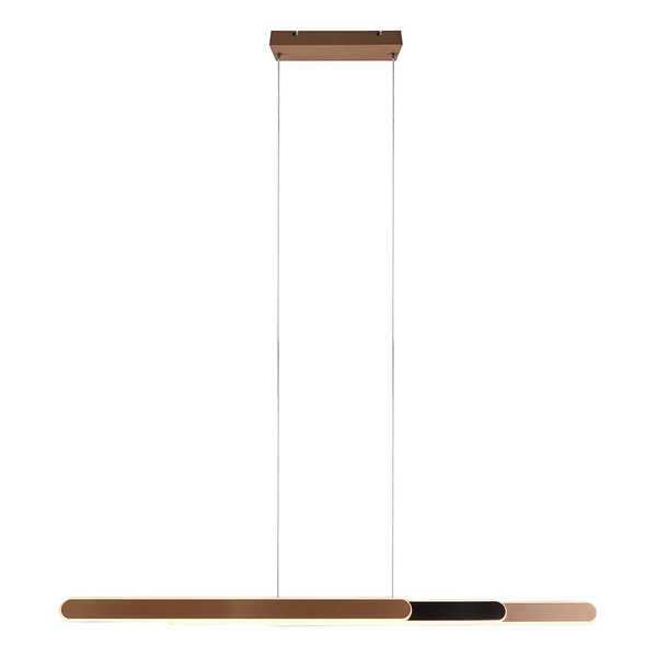 LED-Pendelleuchte Helios - Eisen - 1-flammig - Braun - Breite: 130 cm - Image 15
