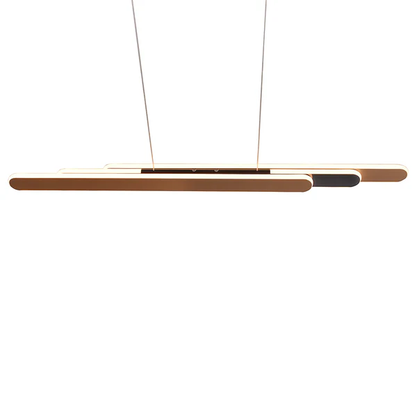 LED-Pendelleuchte Helios - Eisen - 1-flammig - Braun - Breite: 130 cm - Image 19
