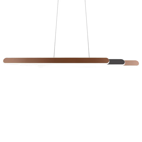 LED-Pendelleuchte Helios - Eisen - 1-flammig - Braun - Breite: 130 cm - Image 21