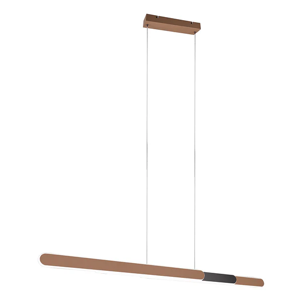 LED-Pendelleuchte Helios - Eisen - 1-flammig - Braun - Breite: 130 cm - Image 5