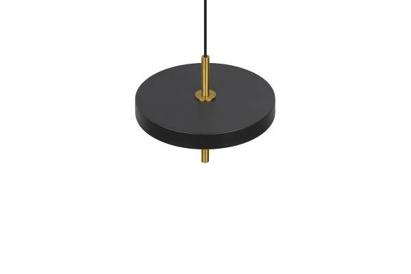 LED-Pendelleuchte Keaton - Polycarbonat / Eisen - 1-flammig - Schwarz - Durchmesser: 20 cm - Image 8