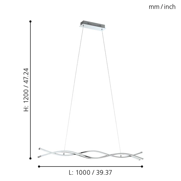 LED-Pendelleuchte Lasana IV - Kunststoff / Stahl - 3-flammig - Image 7