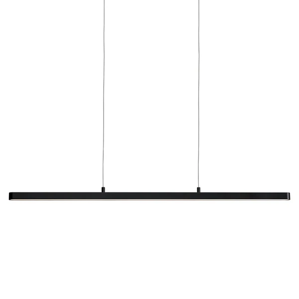 LED-Pendelleuchte Lento II - Aluminium / Gummibaum massiv - 1-flammig