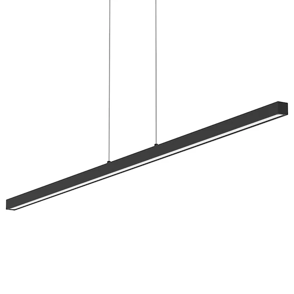 LED-Pendelleuchte Light Stripe - Aluminium - 1-flammig - Schwarz