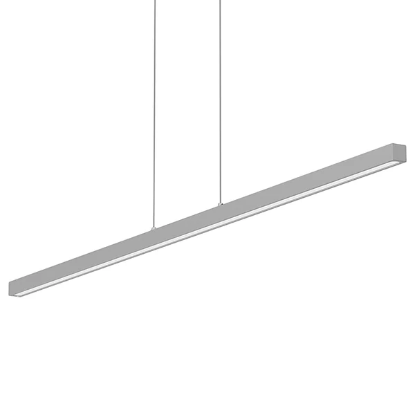 LED-Pendelleuchte Light Stripe - Aluminium - 1-flammig - Silber