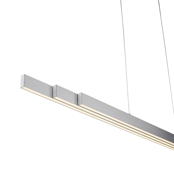 LED-Pendelleuchte Luzi - Kunststoff / Aluminium - 3-flammig - Weiß - Image 6