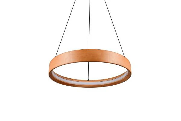 LED-Pendelleuchte Lynwood - Gummibaum teilmassiv / Eisen - 1-flammig - Image 7