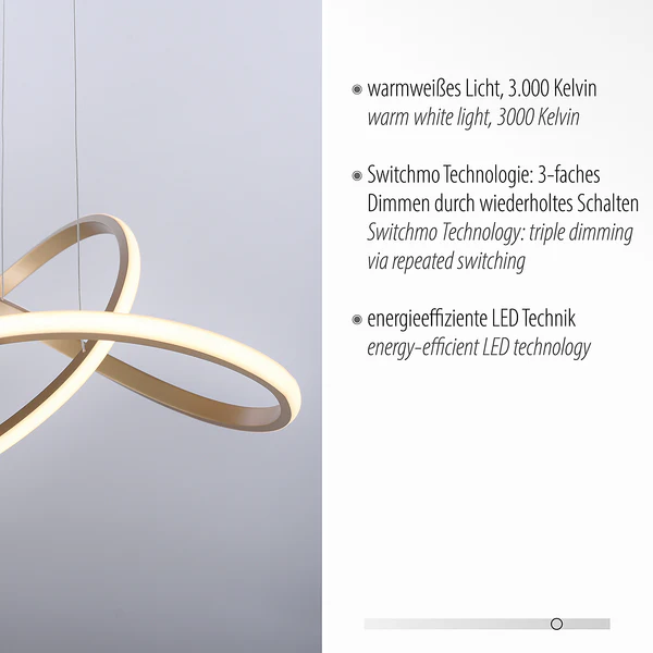LED-Pendelleuchte Maria - Kunststoff / Aluminium - 1-flammig - Image 6