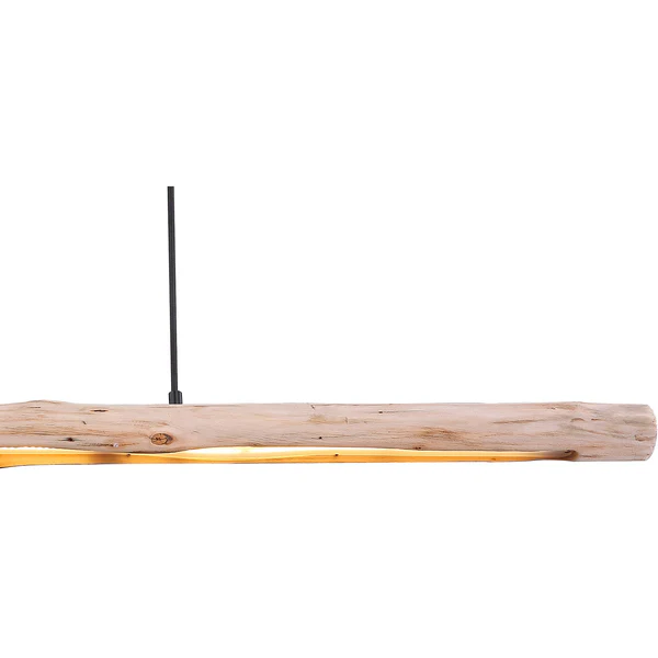 LED-Pendelleuchte Mella II - Eukalyptus massiv / Eisen - 1-flammig - Image 2