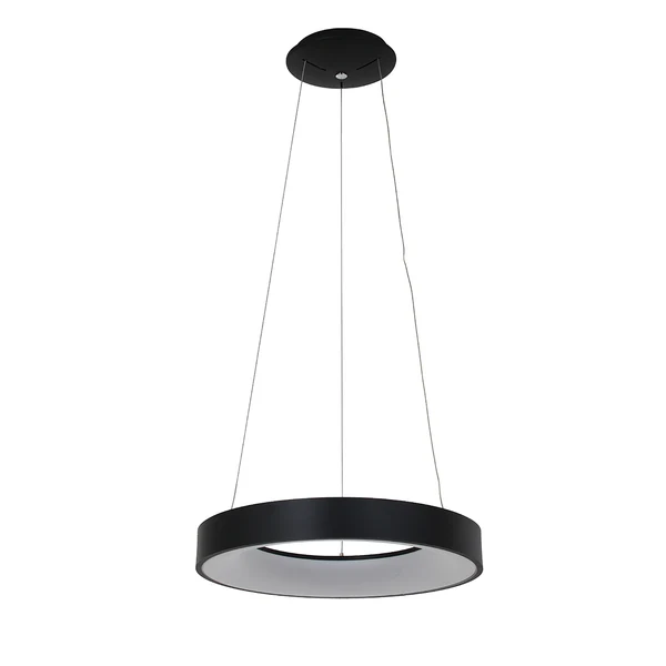 LED-Pendelleuchte Ringlede - Aluminium - 1-flammig - Schwarz - Durchmesser: 48 cm - Image 5