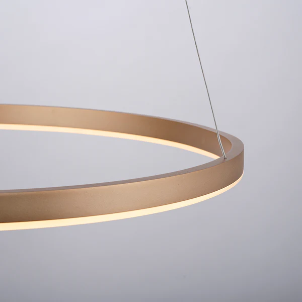 LED-Pendelleuchte Ritus Typ B - Kunststoff / Aluminium - 1-flammig - Messing - Image 5