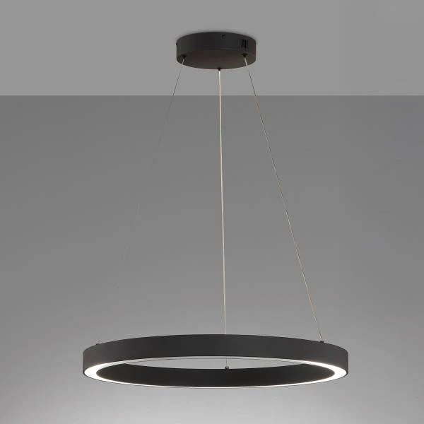 LED-Pendelleuchte Sirko Typ B - Eisen / Acrylglas - Schwarz - 1-flammig