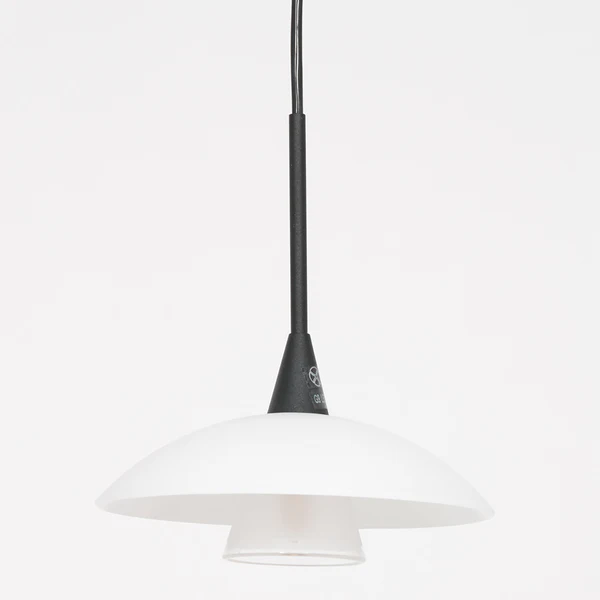 LED-Pendelleuchte Tallerken IV - Milchglas / Eisen - 1-flammig - Image 3