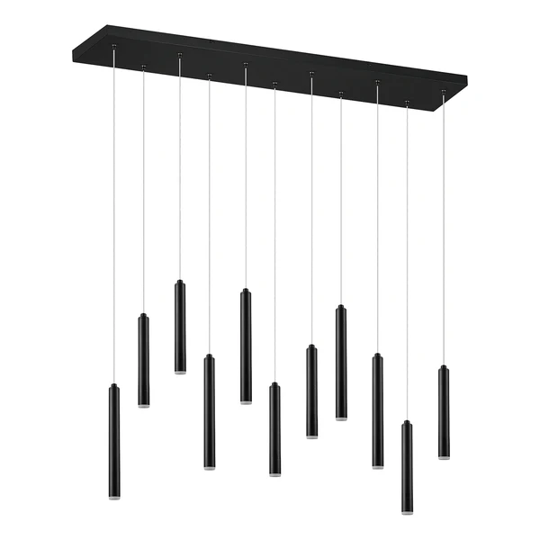 LED-Pendelleuchte Tubular III - Aluminium - 11-flammig - Image 3