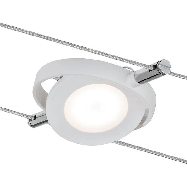 LED-Seilsystem Mac II - Silikon / Chrom - 4-flammig - Image 2