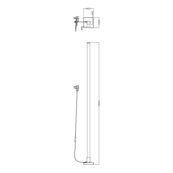 LED-Stehleuchte Neele - Kunststoff - 1-flammig - Weiß - Image 12