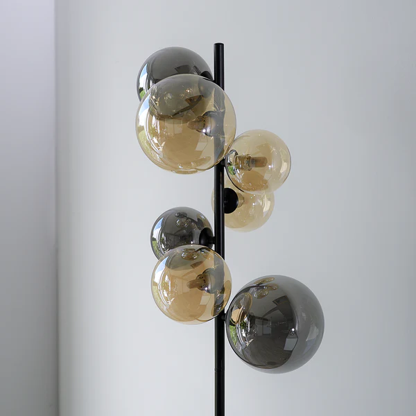 LED-Stehleuchte Popsicle - Rauchglas / Eisen - 7-flammig - Image 4
