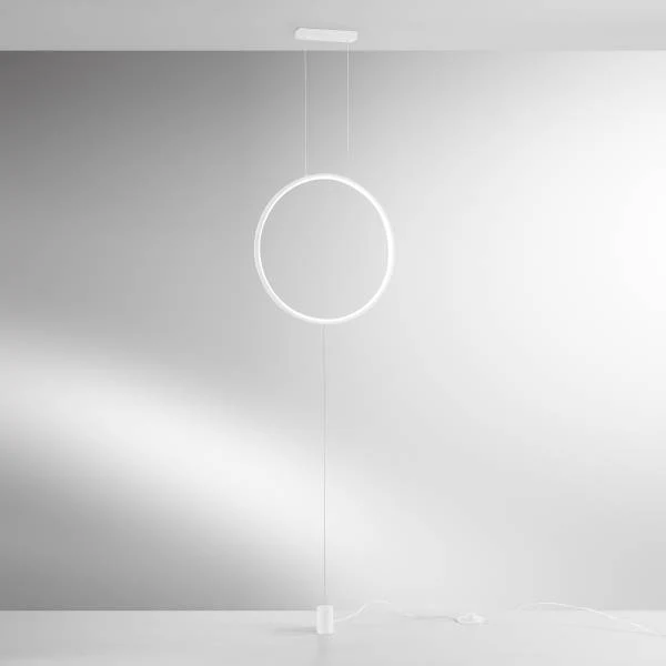 LED-Stehleuchte Portal - Aluminium - 1-flammig - Weiß