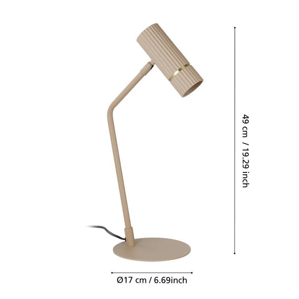 LED-Tischleuchte Caminia - Stahl - 1-flammig - Image 6