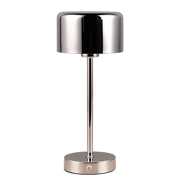 LED-Tischleuchte Jeff - Eisen - 1-flammig - Chrom