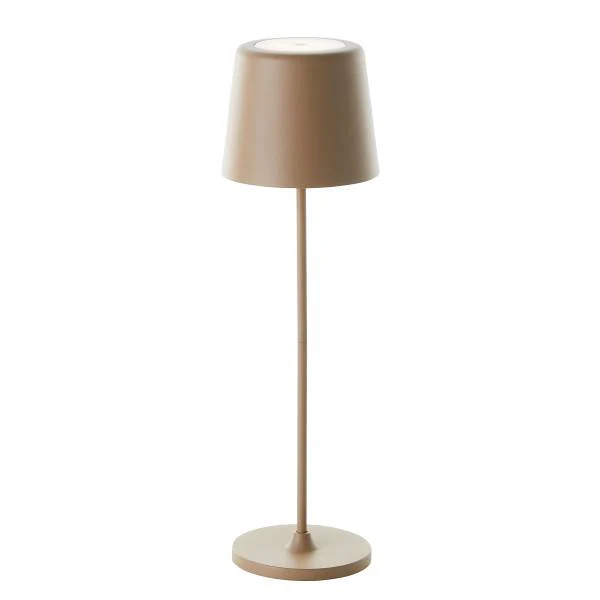 LED-Tischleuchte Kaami - Eisen / Kunststoff - 1-flammig - Cappuccino - 1er Set - Image 7