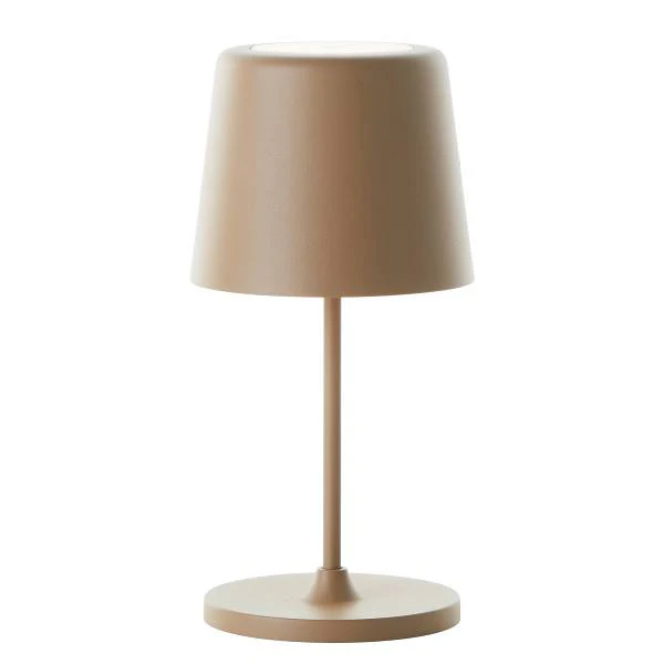 LED-Tischleuchte Kaami - Eisen / Kunststoff - 1-flammig - Cappuccino - 1er Set - Image 8